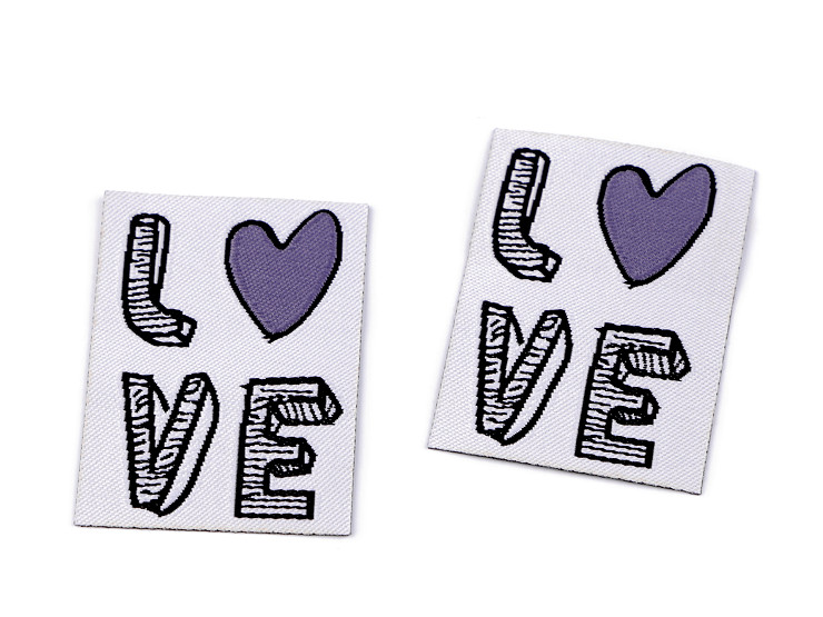 Patch thermocollant, « Love » (« Amour »)