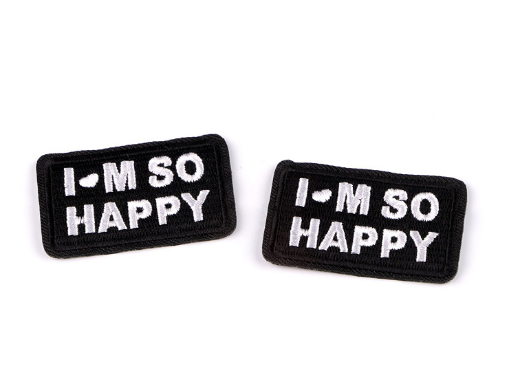 Parche termoadhesivo «I am so happy»