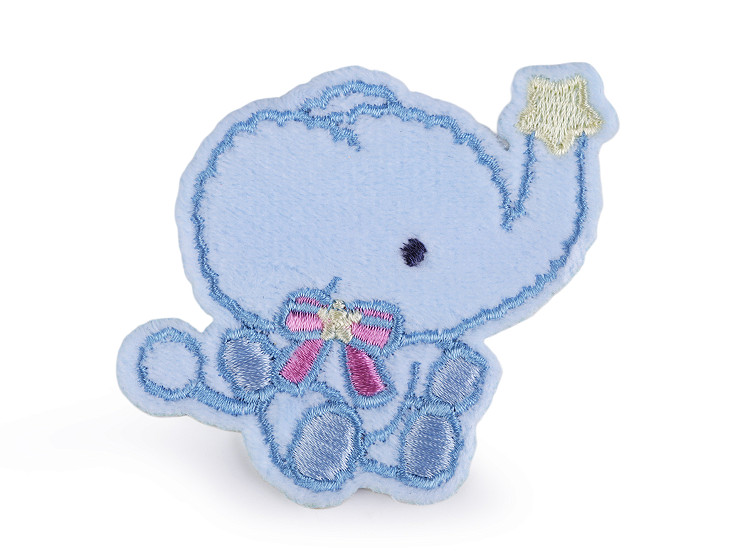 Toppa termoadesiva, motivo: elefante 
