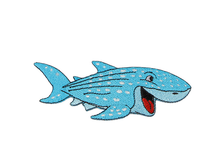 Aufbügler Schildkröte, Krokodil, Delfin, Hai