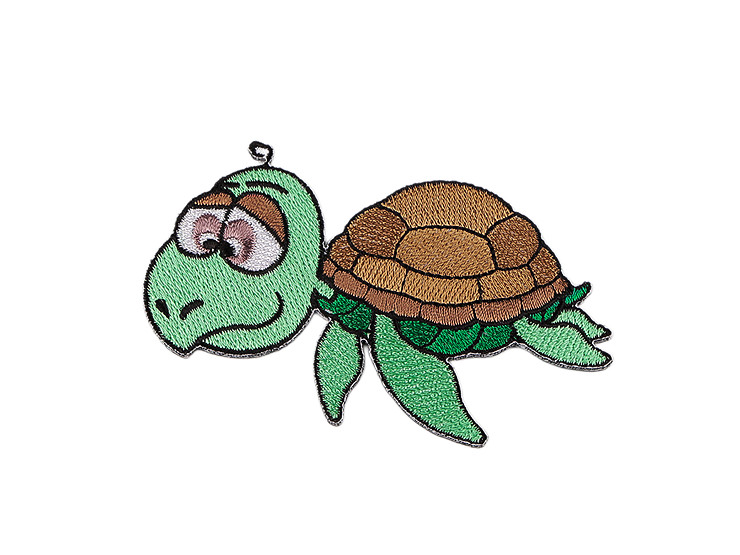 Aufbügler Schildkröte, Krokodil, Delfin, Hai