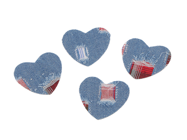 Vasalható matrica szív jeans