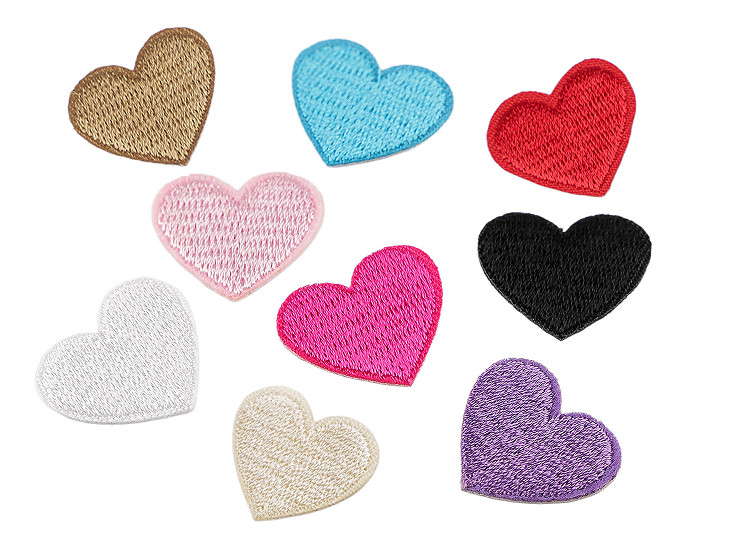 Vasalható folt szív hímzett