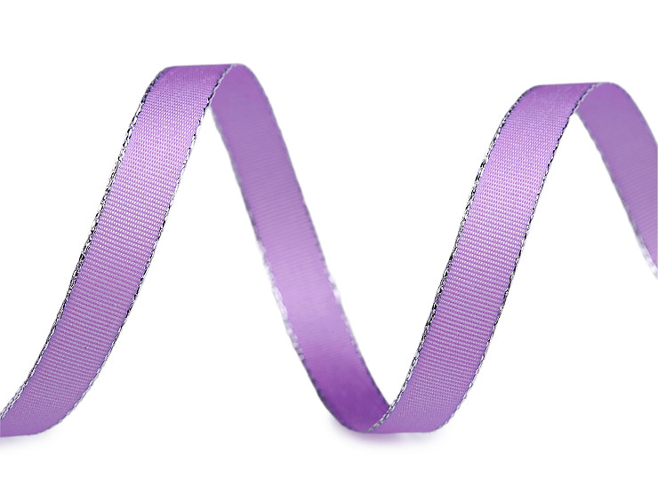 Stuha taftová šíře 9 mm s lurexem