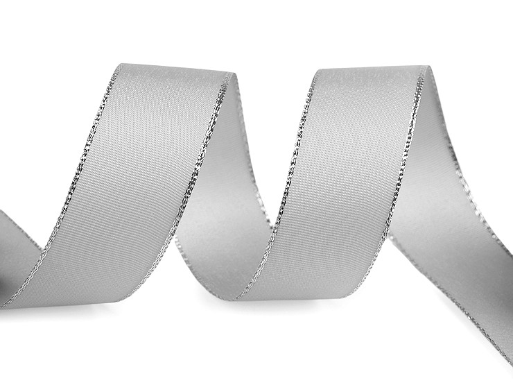 Stuha taftová s lurexom šírka 25mm