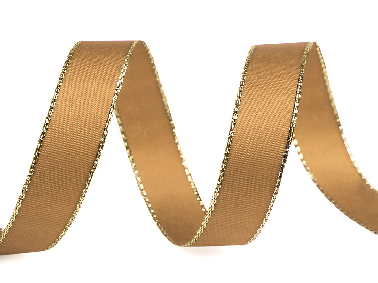 Taftband Breite 15 mm mit Lurex