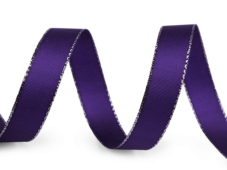 Taftband Breite 15 mm mit Lurex