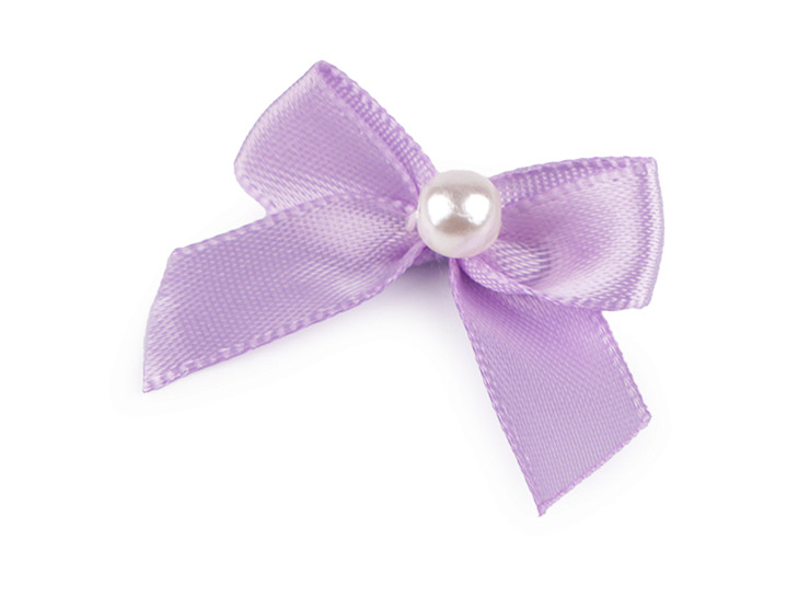 Satin Bow 30x35 mm with Bead