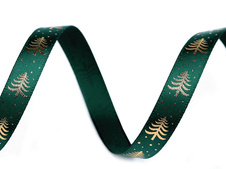 Christmas Satin Ribbon Christmas Tree width 10 mm