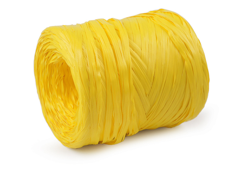 Raffia Ribbon / Yarn for crafting, crochet, weaving - synthetic, width 10 mm