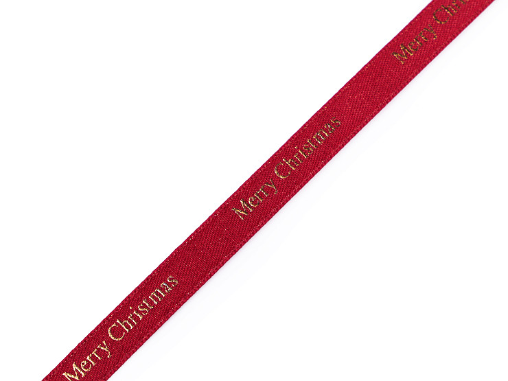 Christmas Satin Ribbon Merry Christmas width 9 mm