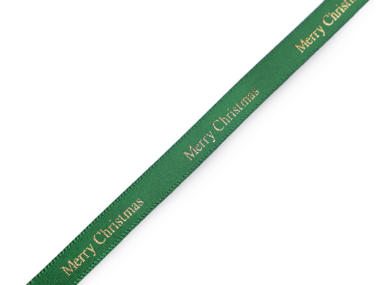 Christmas Satin Ribbon Merry Christmas width 9 mm