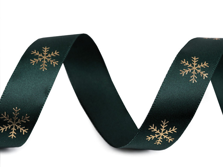 Christmas Satin Ribbon Snowflakes 20 mm