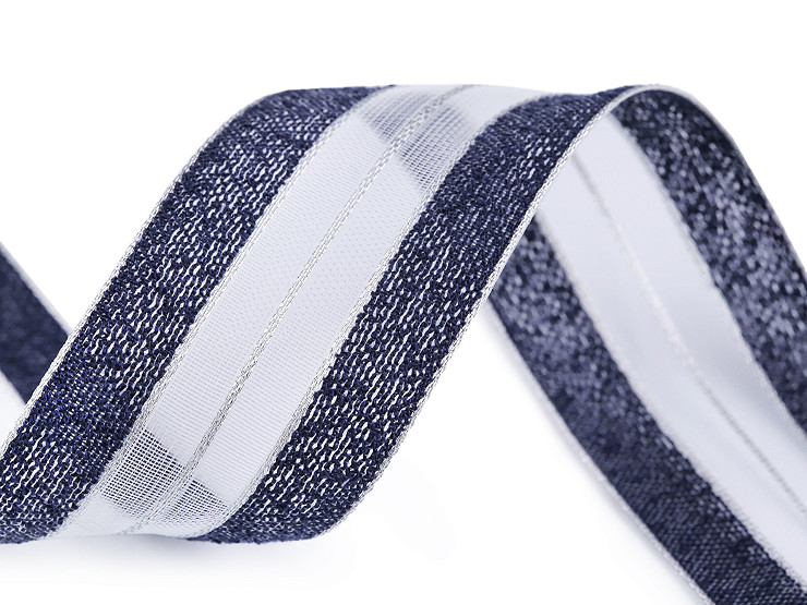 Ribbon with lurex width 40 mm