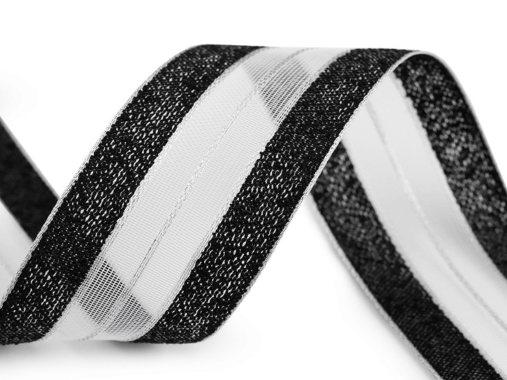 Ribbon with lurex width 40 mm