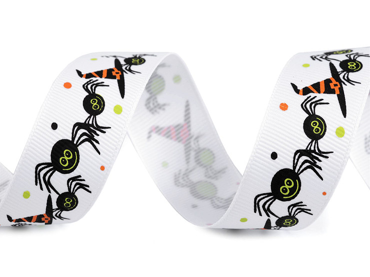 Grosgrain Ribbon Halloween, width 25 mm