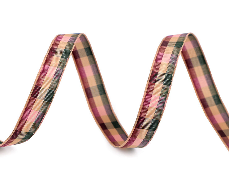 Checkered ribbon width 10 mm