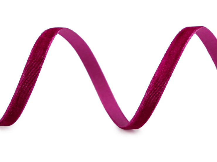 Ruban en velours, largeur 5 mm