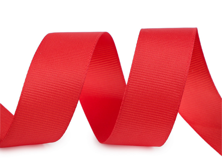 Cinta grosgrain en colores navideños, ancho 25 mm