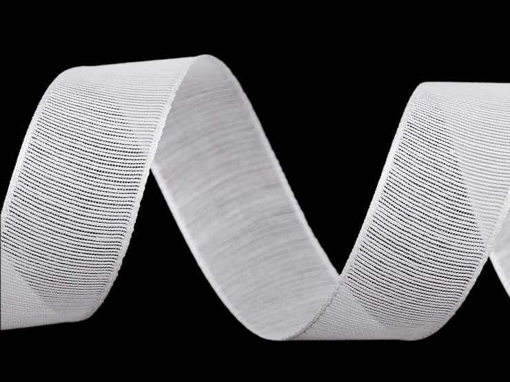 Plátnová stuha s vlascem šíře 25 mm