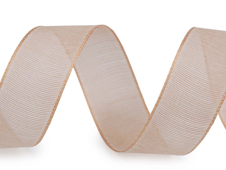 Plátnová stuha s vlascem šíře 25 mm