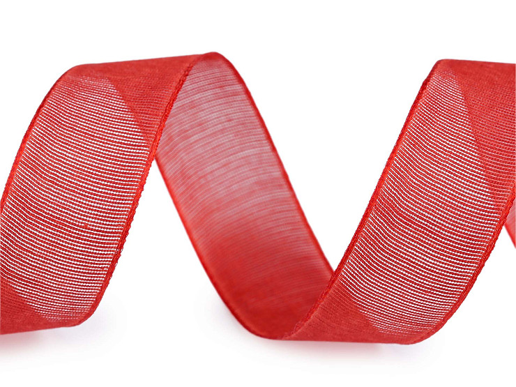 Plátnová stuha s vlascem šíře 25 mm