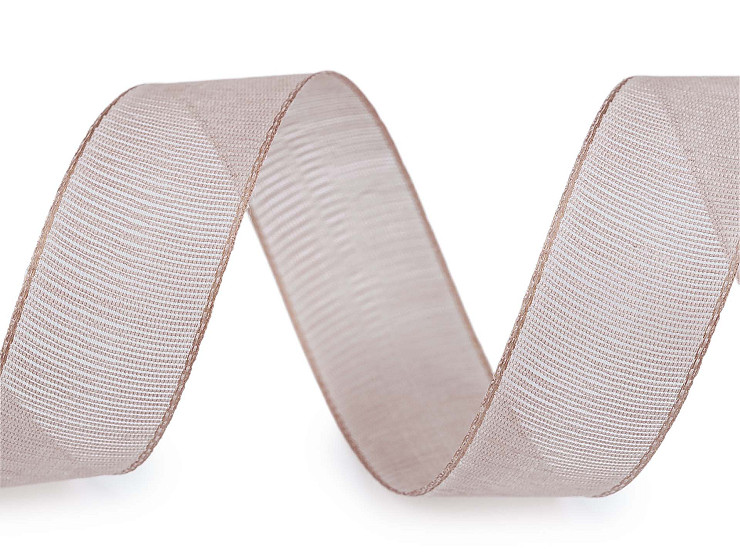 Plátnová stuha s vlascem šíře 25 mm