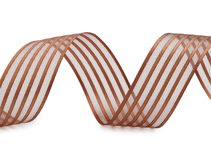 Atlasová stuha s monofilem šíře 25 mm