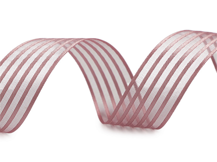 Atlasová stuha s monofilem šíře 25 mm