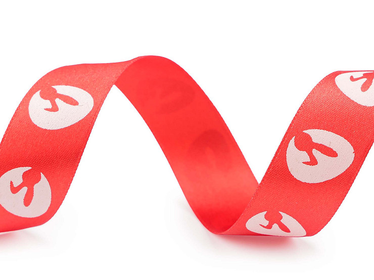 Saténová stuha Velikonoce šíře 24 mm