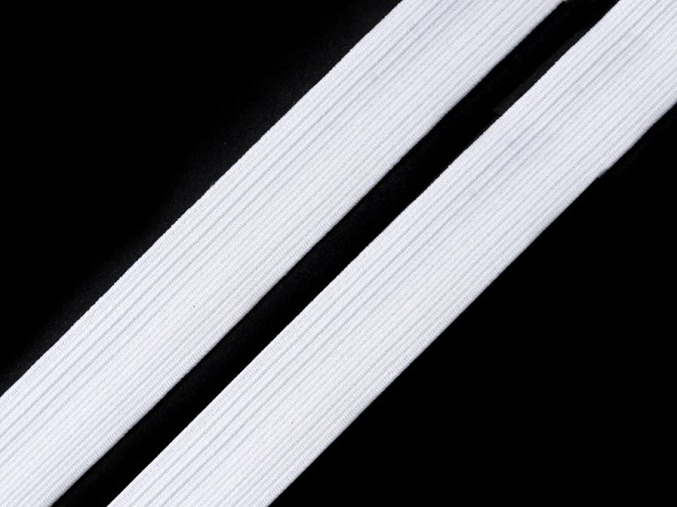 Wäschegummi weiß Breite 14 mm