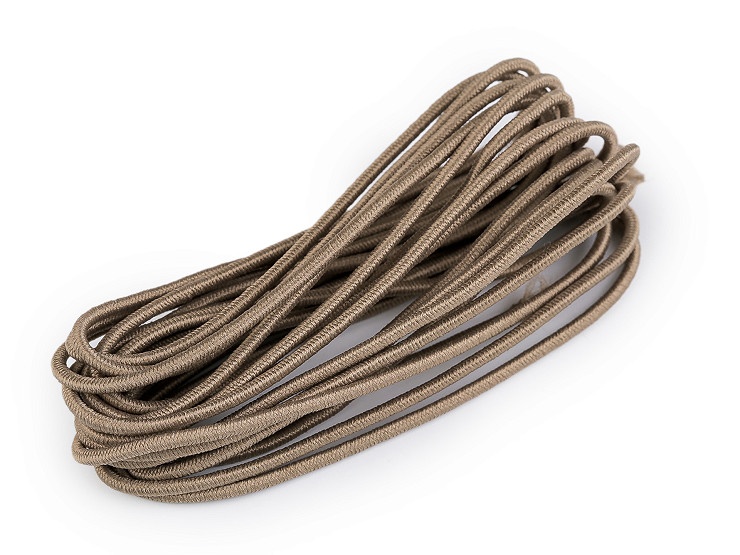 Cordon élastique rond MAGGIE, Ø 2mm, 3m par paquet