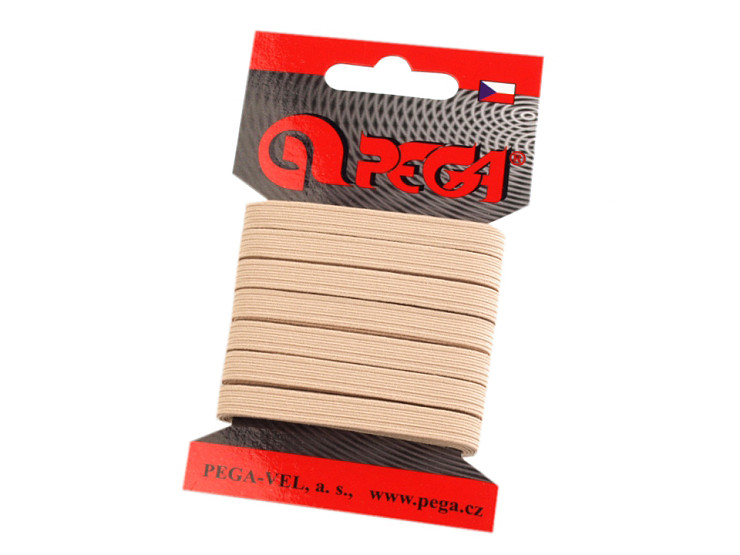 Gumipertli / gumiszalag kártyán szélessége 7 mm színes CSEH TERMÉK