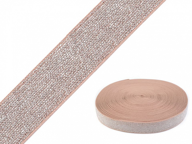 Elastic Tape with Lurex width 27 mm