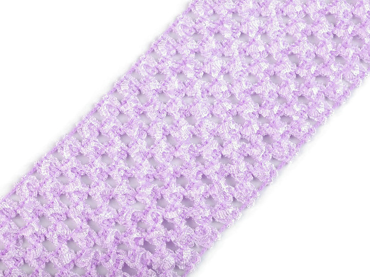 Bande élastique crochetée, largeur 70 cm, pour confection de tutus