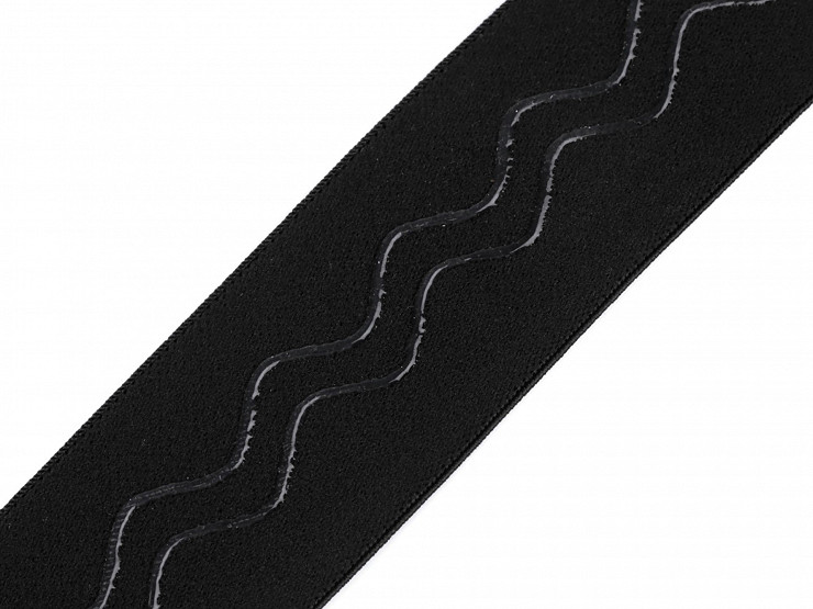 White Rubber Thread Polyester Non Slip Elastic Band