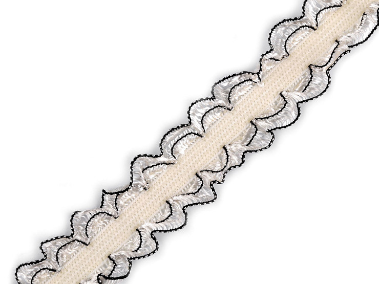 Bandă elastică decorativă lățime 21 mm