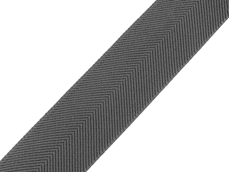 Elastic cu model twill pentru curele si bretele, latime 40 mm