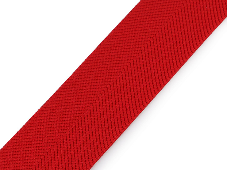Élastique à motif sergé pour ceintures et bretelles, largeur 40 mm