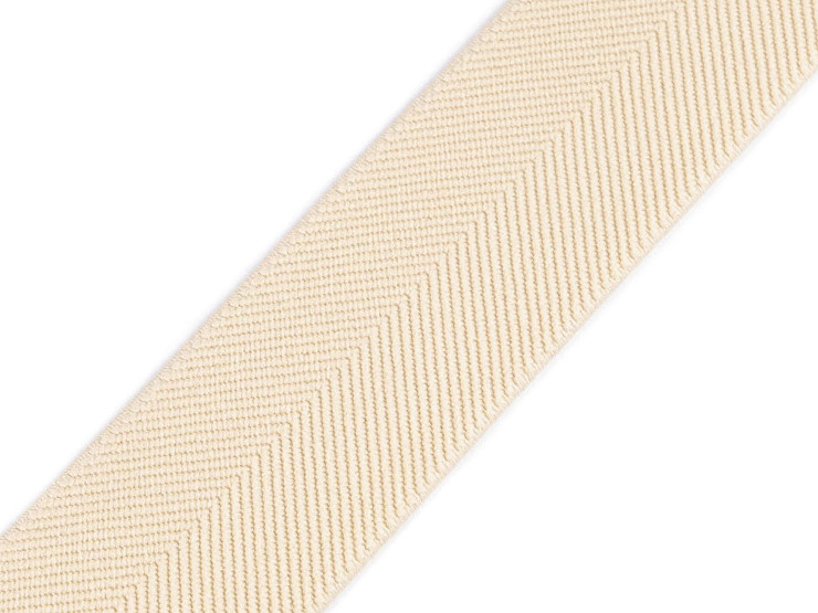 Élastique à motif sergé pour ceintures et bretelles, largeur 40 mm