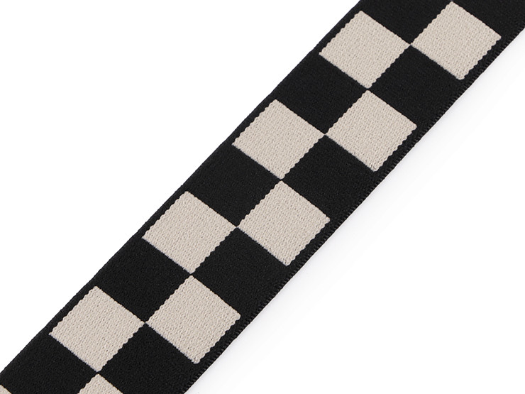 Soft Elastic, checkered, width 35 mm