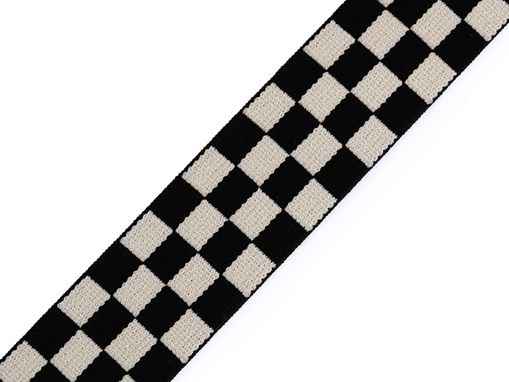 Soft Elastic, checkered, width 30 mm