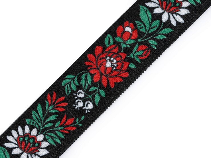 Pruženka folklor šíře 25 mm