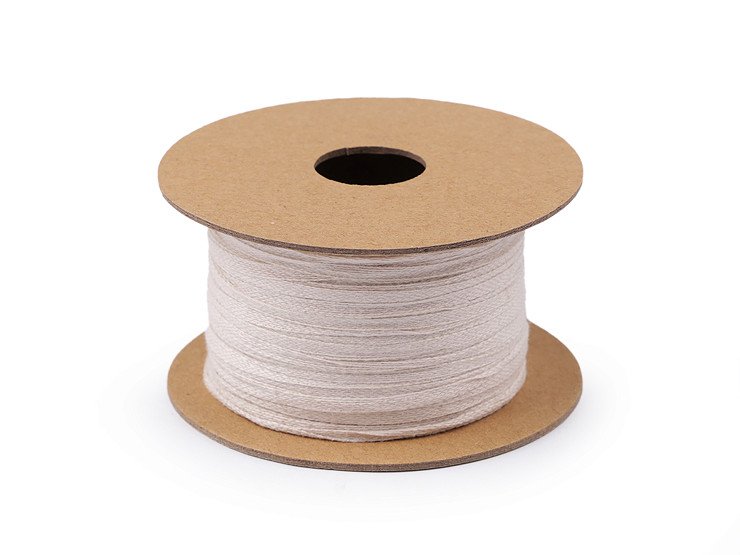 Baumwollband/-kordel Breite 3 mm