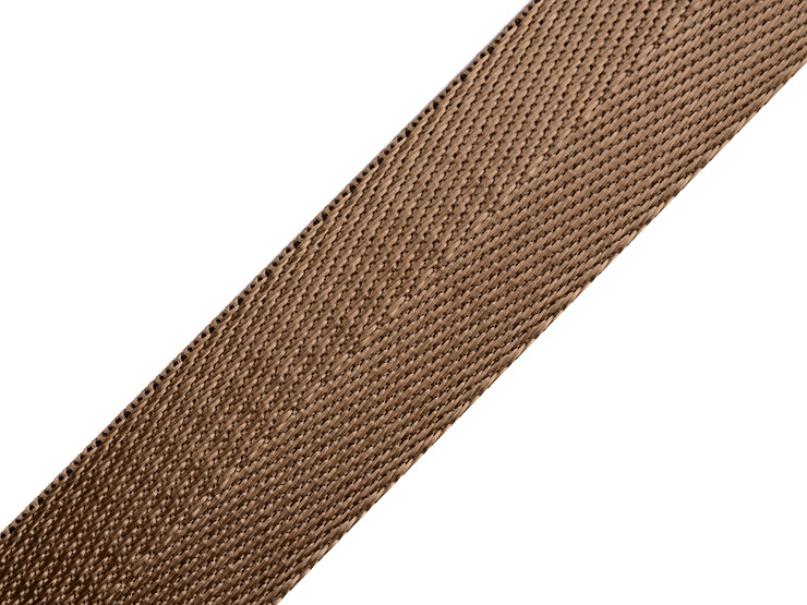 Smooth Double-sided Webbing Strap with shine, width 25 mm