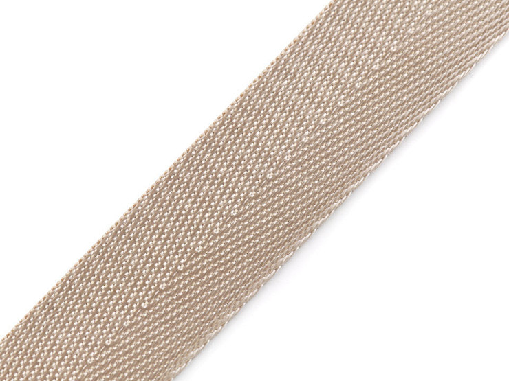 Gurtband mit Glanz beidseitig, glatt, Breite 25 mm
