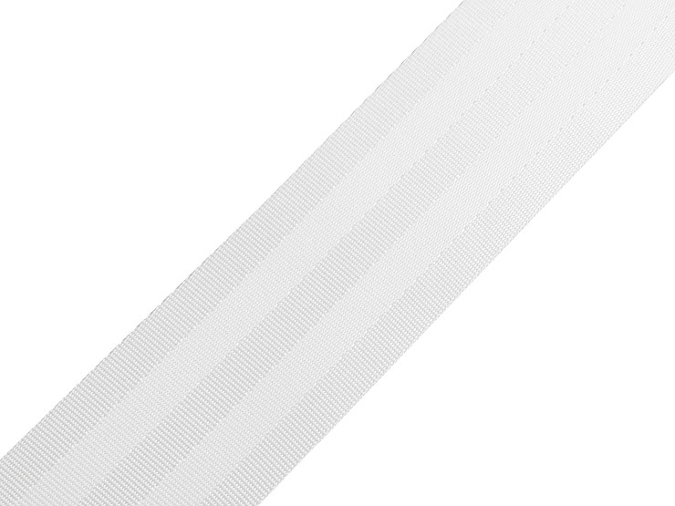 Smooth Double-sided Webbing Strap with shine, width 50 mm