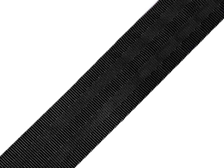 Smooth Double-sided Webbing Strap with shine, width 38 mm