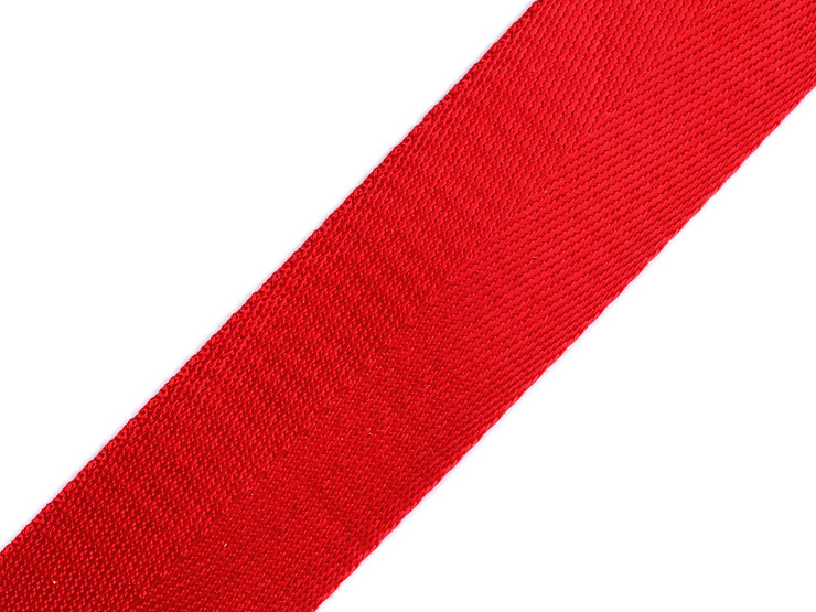 Smooth Double-sided Webbing Strap with Shine, width 38 mm