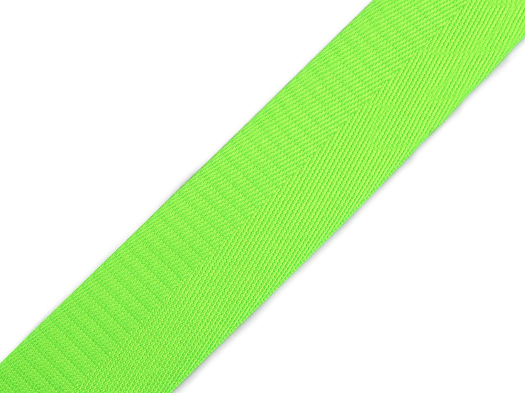 Smooth Double-sided Webbing Strap with Shine, width 38 mm